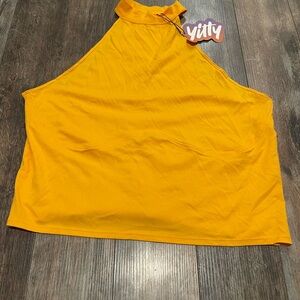 🩷HOST PICK🩷Yitty Women's Yellow Halter Top